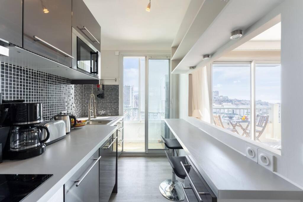 Vue Mer Plage Catalans Vieux Port Clim - 2 Chambres Marseille Kültér fotó